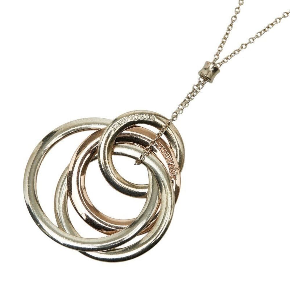 Tiffany & Co. 1837 Interlocking Circle Necklace Sterling Silver